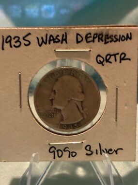 1935 Washington depression quarter